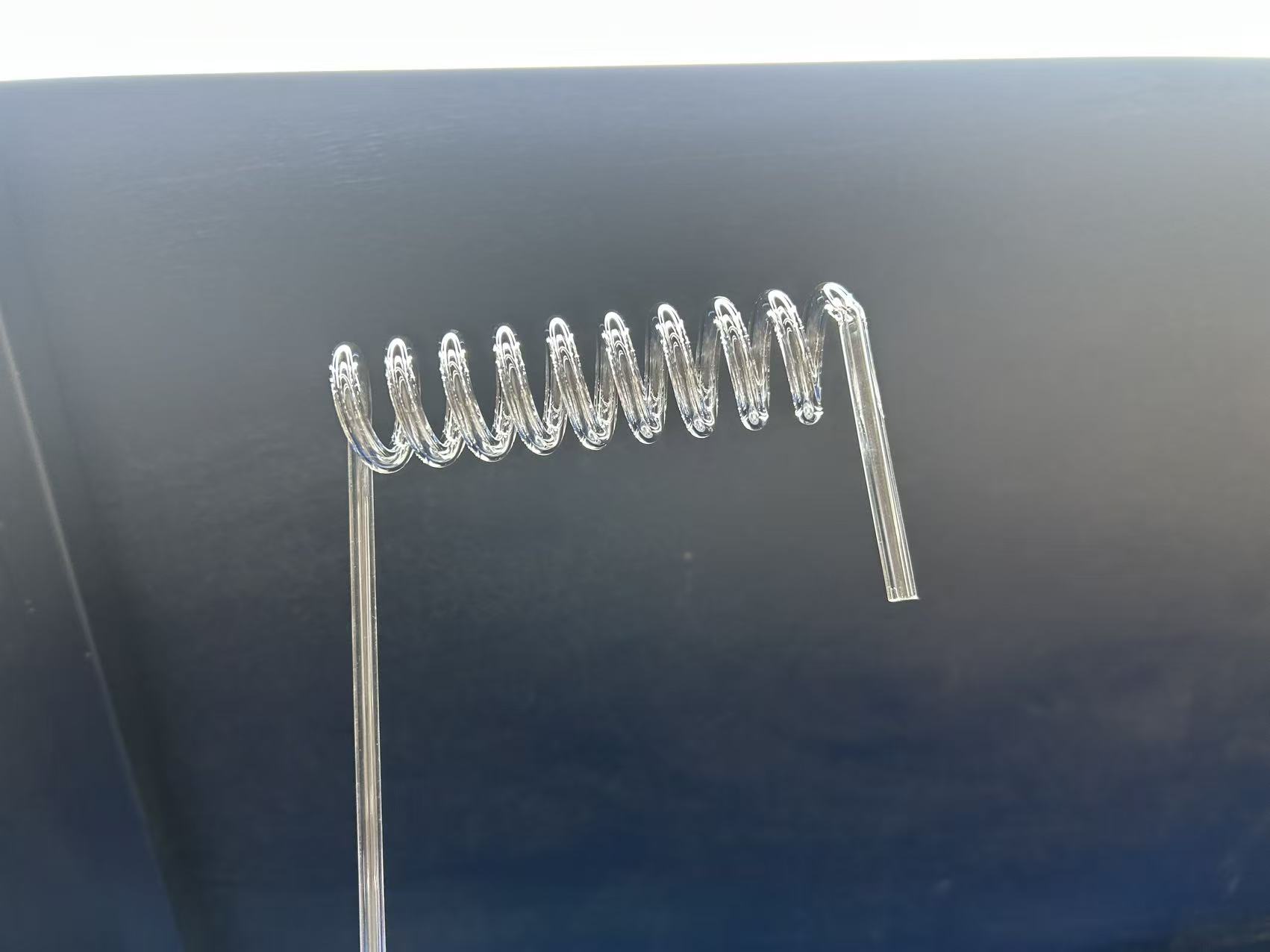 Clear Quartz Spiral Tube for Optics Laboratory Use with Moulding and Bending Services
