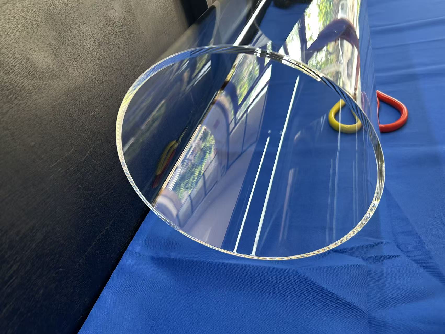 Custom Large-diameter High-purity Fused Quartz Transparent Glass Tubes, Providing Cutting and Welding Services