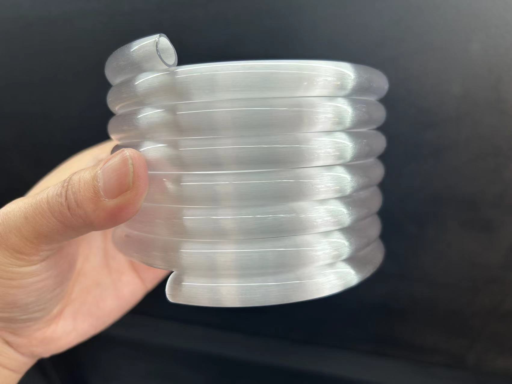 Helical Clear Quartz Glass Coil t  Tube