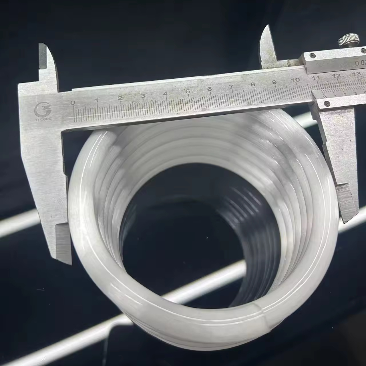 Helical Clear Quartz Glass Coil t  Tube