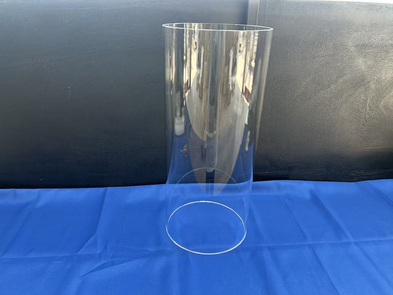 Custom Large-diameter High-purity Fused Quartz Transparent Glass Tubes, Providing Cutting and Welding Services