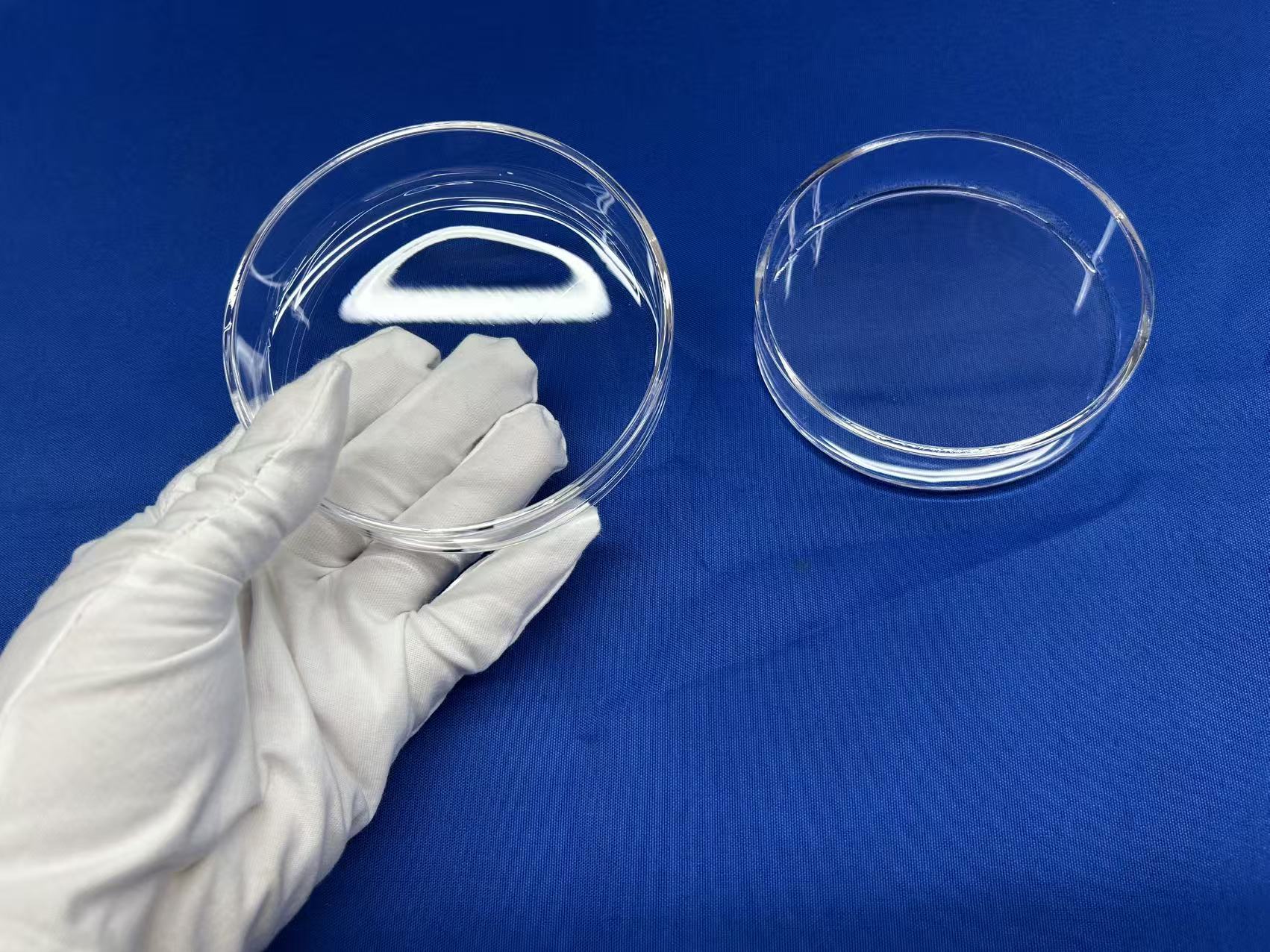 Factory Customized High-purity Quartz Glass Petri Dishes with Lids, for Laboratory, Medical Equipment, Etc.