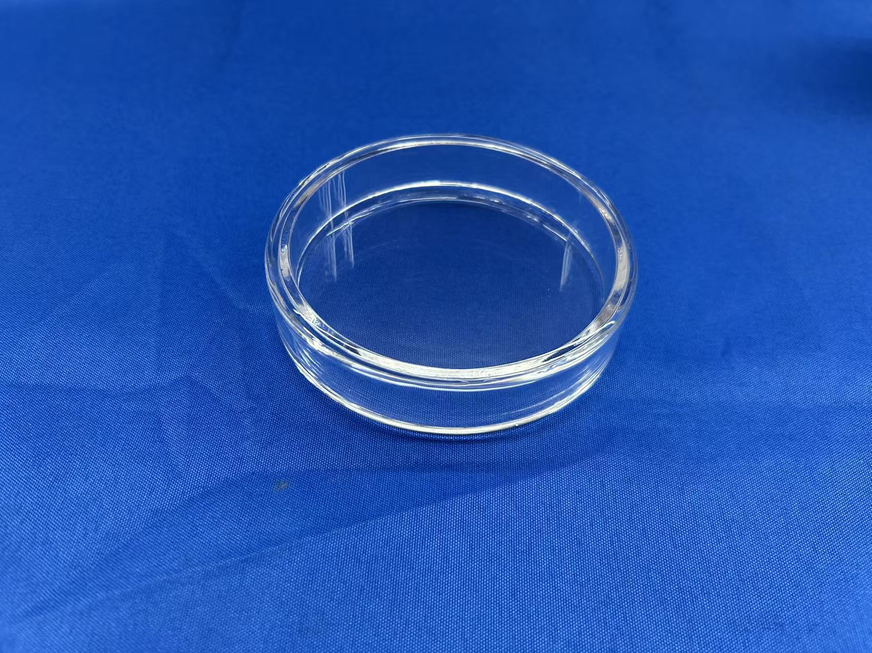Factory Customized High-purity Quartz Glass Petri Dishes with Lids, for Laboratory, Medical Equipment, Etc.
