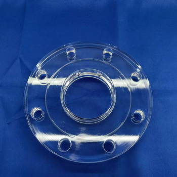 Customized Quartz Glass Tubes with Welded Quartz Flange