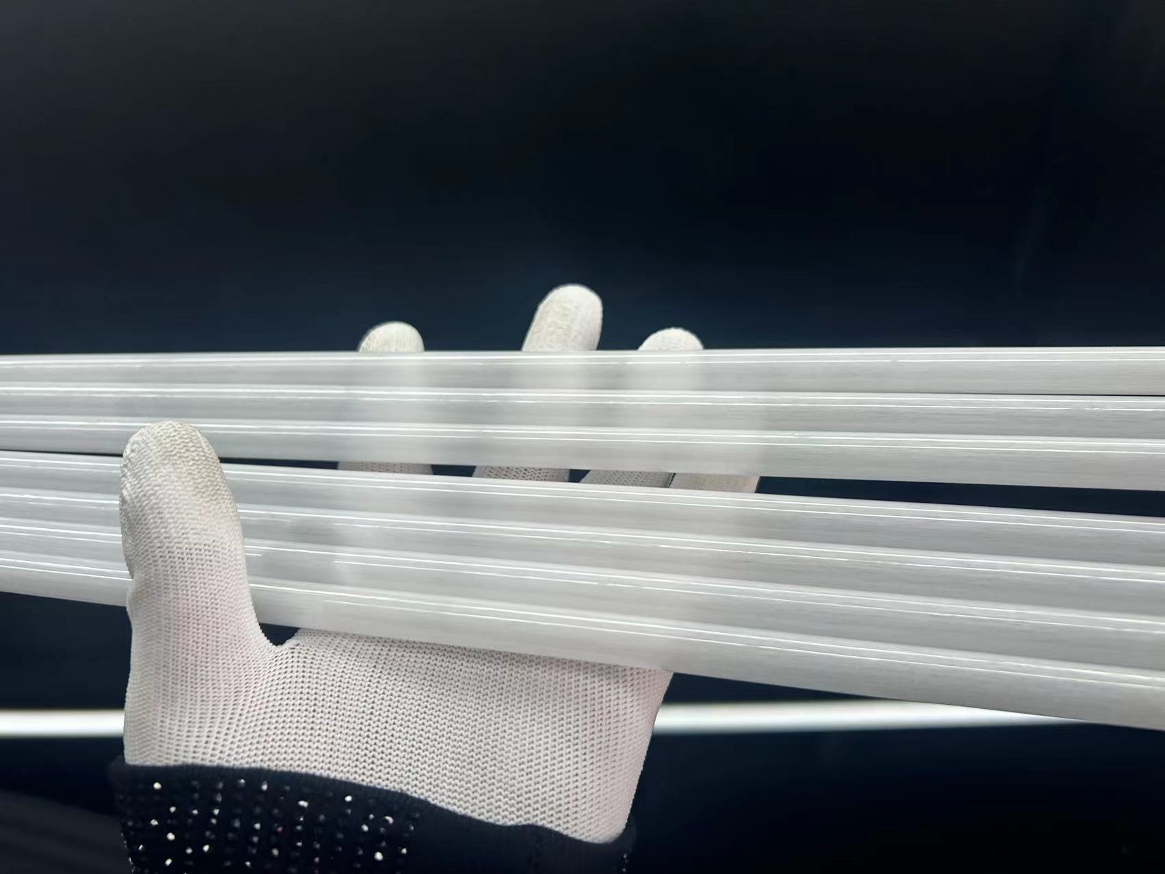 Translucent Quartz Glass Pipe Quartz Glass Sleeve Opaque Milky White Quartz Glass Tube