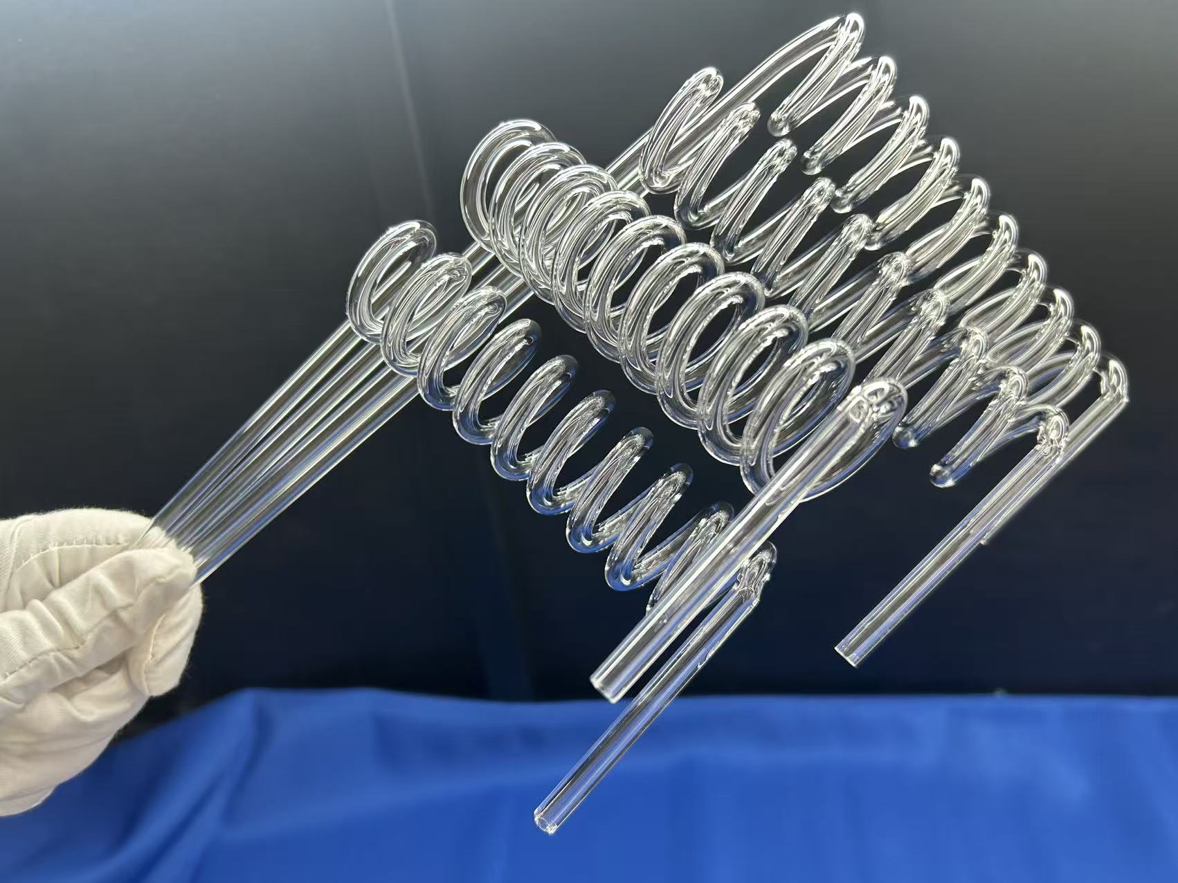 Clear Quartz Spiral Tube for Optics Laboratory Use with Moulding and Bending Services
