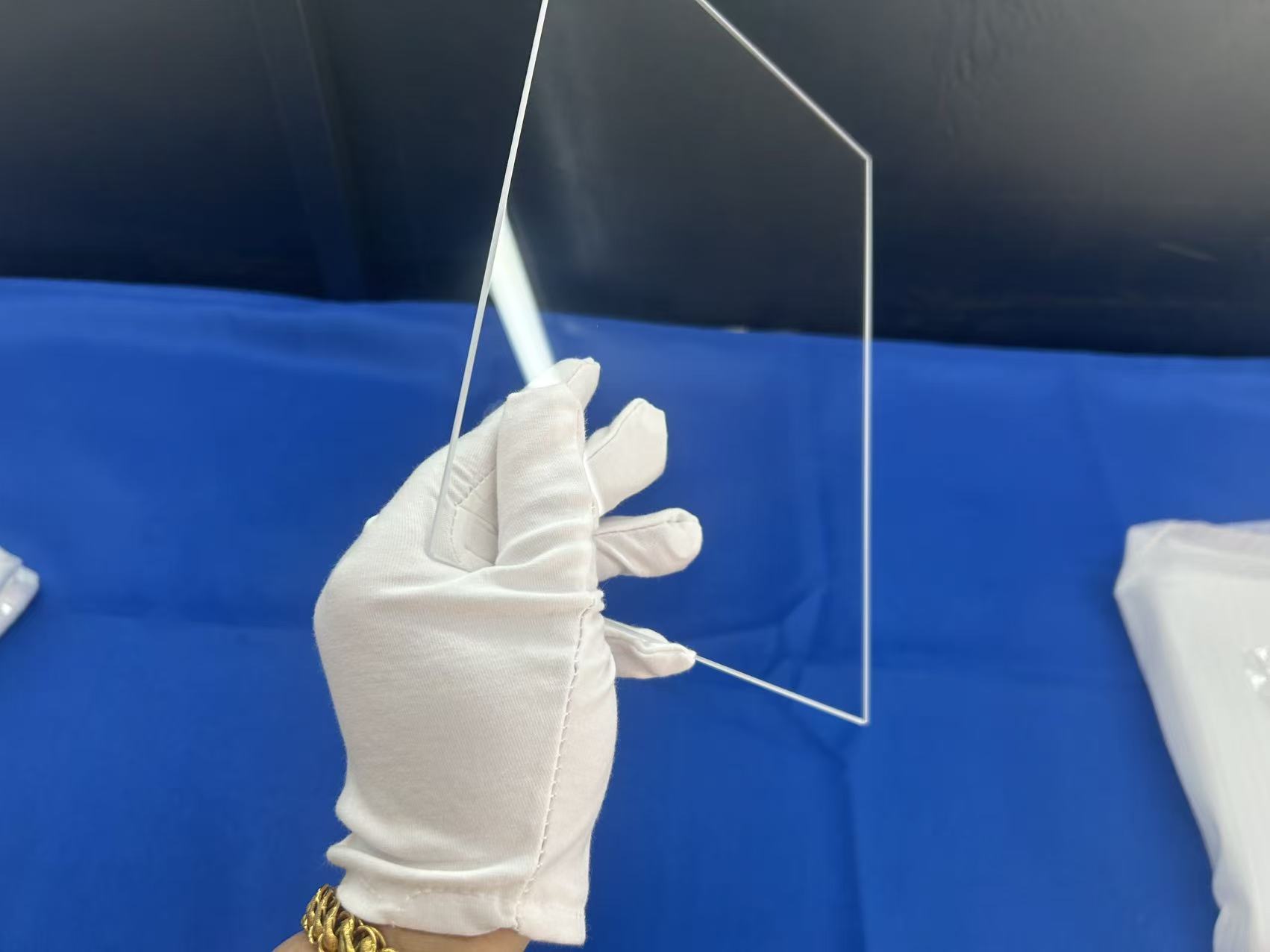 Custom Polished  Purity Transparent Square  Quartz Glass Plate 3mm Thick Clear Optical Instruments for Welding Cutting