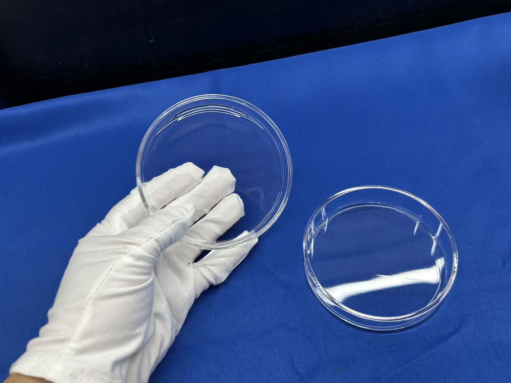 Factory Customized High-purity Quartz Glass Petri Dishes with Lids, for Laboratory, Medical Equipment, Etc.