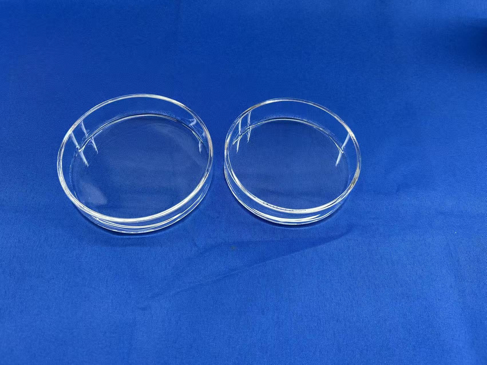 Factory Customized High-purity Quartz Glass Petri Dishes with Lids, for Laboratory, Medical Equipment, Etc.