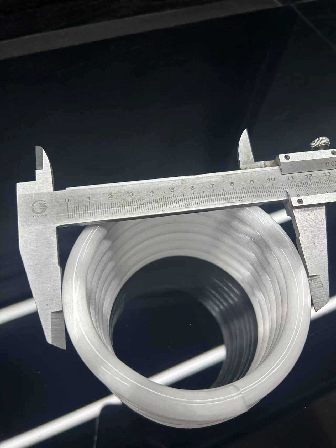 High pressure quartz glass pipe